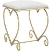 Mauro Ferretti taburete corazón 50x37.5x51.5 cm oro crema