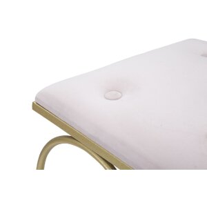 Mauro Ferretti taburete corazón 50x37.5x51.5 cm oro rosa