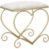 Mauro Ferretti taburete corazón 50x37.5x51.5 cm oro rosa