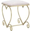 Mauro Ferretti taburete corazón 50x37.5x51.5 cm oro rosa