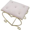 Mauro Ferretti taburete corazón 50x37.5x51.5 cm oro rosa
