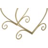 Mauro Ferretti taburete corazón 50x37.5x51.5 cm oro rosa