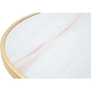 Mesa auxiliar Mauro Ferretti Glam Mat Ø 50,5x50 cm oro