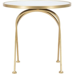 Mesa auxiliar Mauro Ferretti Glam Mat Ø 50,5x50 cm oro