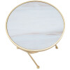 Mesa auxiliar Mauro Ferretti Glam Mat Ø 50,5x50 cm oro