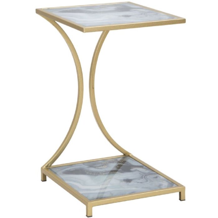 Mauro Ferretti mesa auxiliar Glam Ebene 40x35x60 cm oro