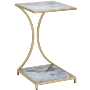 Mauro Ferretti mesa auxiliar Glam Ebene 40x35x60 cm oro