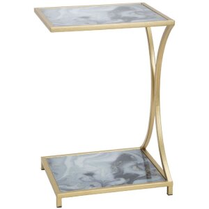 Mauro Ferretti mesa auxiliar Glam Ebene 40x35x60 cm oro