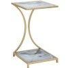 Mauro Ferretti mesa auxiliar Glam Ebene 40x35x60 cm oro