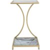 Mauro Ferretti mesa auxiliar Glam Ebene 40x35x60 cm oro