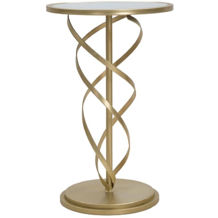 Mauro Ferretti mesa auxiliar Glam Spiral Ø 38x61,5 cm oro