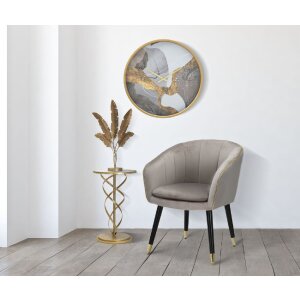 Mauro Ferretti mesa auxiliar Glam Spiral Ø 38x61,5 cm oro