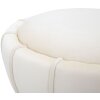 Mauro Ferretti Taburete flor Ø 40x44 cm crema oro