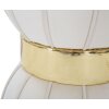 Mauro Ferretti Taburete flor Ø 40x44 cm crema oro