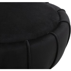 Mauro Ferretti Taburete flor Ø 40x44 cm oro negro