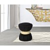 Mauro Ferretti Taburete flor Ø 40x44 cm oro negro