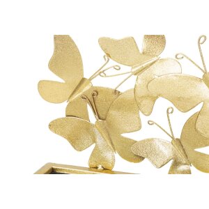 Mauro Ferretti estantería de pared mariposas juego de 2 43x19.2x16.5 cm oro