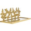 Mauro Ferretti estantería de pared mariposas juego de 2 43x19.2x16.5 cm oro