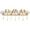 Mauro Ferretti perchero de pared 7 hojas 66,2x6x26,3 cm oro
