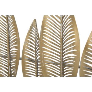Perchero de pared Mauro Ferretti hoja larga 65x6x42,5 cm oro