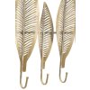 Perchero de pared Mauro Ferretti hoja larga 65x6x42,5 cm oro