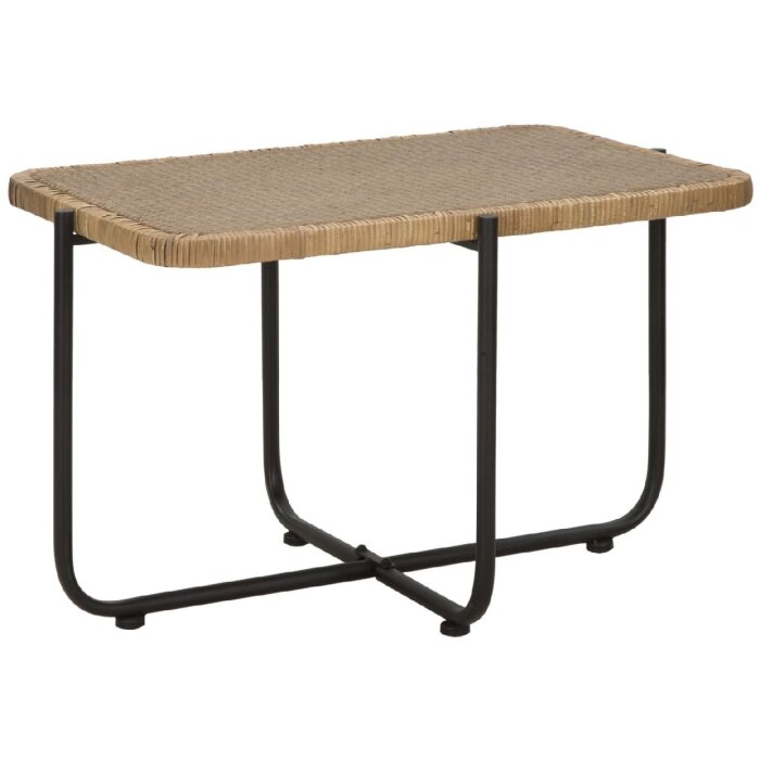 Mauro Ferretti mesa de centro Cebu 75x55x46,5 cm negro marrón