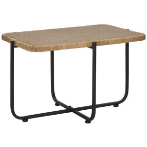 Mauro Ferretti mesa de centro Cebu 75x55x46,5 cm negro marrón