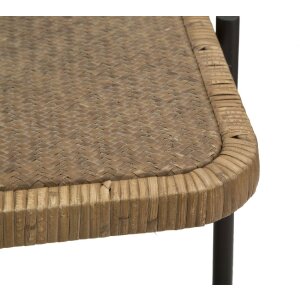 Mauro Ferretti mesa de centro Cebu 75x55x46,5 cm negro marrón