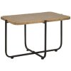 Mauro Ferretti mesa de centro Cebu 75x55x46,5 cm negro marrón