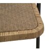 Mauro Ferretti mesa de centro Cebu 75x55x46,5 cm negro marrón