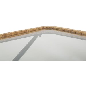 Mauro Ferretti Saint Barth mesa de centro 70x50x45 cm negro marrón