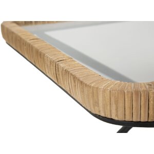 Mauro Ferretti Saint Barth mesa de centro 70x50x45 cm negro marrón