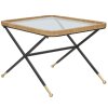 Mauro Ferretti Saint Barth mesa de centro 70x50x45 cm negro marrón