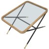 Mauro Ferretti Saint Barth mesa de centro 70x50x45 cm negro marrón