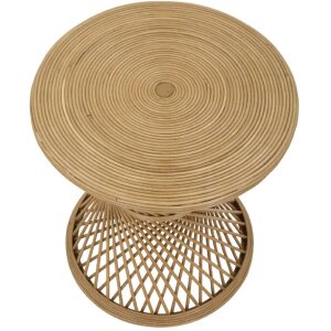 Mesa auxiliar Mauro Ferretti ratán Ø 48x56 cm natural