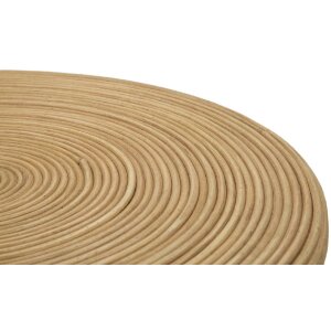 Mesa auxiliar Mauro Ferretti ratán Ø 48x56 cm natural