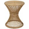 Mesa auxiliar Mauro Ferretti ratán Ø 48x56 cm natural