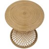 Mesa auxiliar Mauro Ferretti ratán Ø 48x56 cm natural