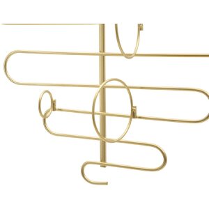 Portabotellas de pared Mauro Ferretti Alid 53x13x72 cm oro para 4 botellas