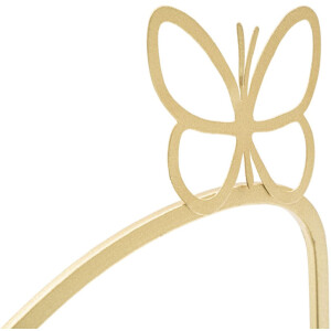 Mauro Ferretti soporte de pared juego mariposa 2 piezas 41,5x18x21 cm oro