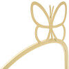 Mauro Ferretti soporte de pared juego mariposa 2 piezas 41,5x18x21 cm oro