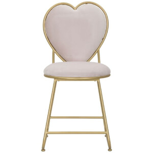 Mauro Ferretti silla corazón 37x47x80 cm oro rosa