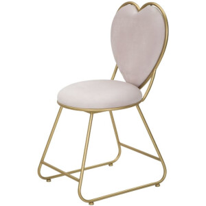 Mauro Ferretti silla corazón 37x47x80 cm oro rosa