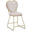Mauro Ferretti silla corazón 37x47x80 cm oro rosa