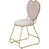 Mauro Ferretti silla corazón 37x47x80 cm oro rosa