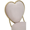 Mauro Ferretti silla corazón 37x47x80 cm oro rosa