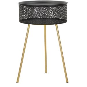 Mauro Ferretti mesa auxiliar Blacky Ø 40x65 cm oro...