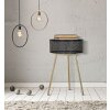 Mauro Ferretti mesa auxiliar Blacky Ø 40x65 cm oro negro