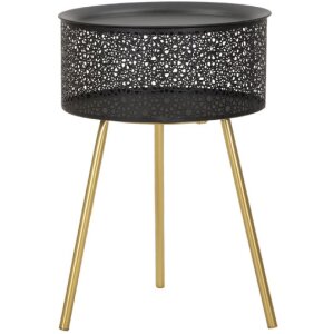 Mauro Ferretti mesa auxiliar Blacky Ø 35x50 cm oro...