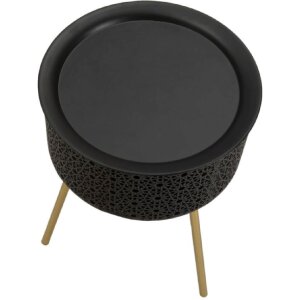 Mauro Ferretti mesa auxiliar Blacky Ø 35x50 cm oro...
